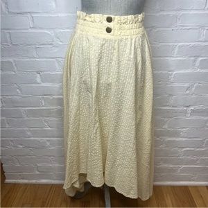 ASOS Cream Textured Maxi Skirt